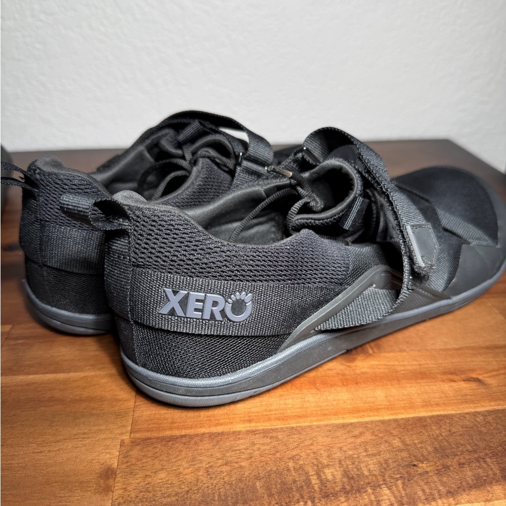 XERO Forza Trainer Men's Black Minimalist Barefoot Hiit Lifting Training Shoes